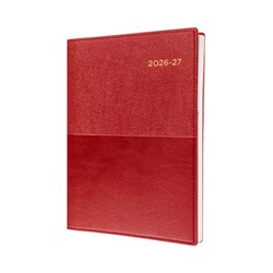 Collins Vanessa Financial Year Diary A4 Day To Page Red