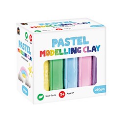 Educational Colours Modelling Clay 250gm Assorted Pastel Colours