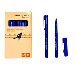 Bibbulmun Everyday Micropoint Fineliner Markers 0.5mm Box Of 12 Blue