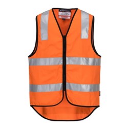 Portwest Hi-Vis Zipped Cotton Vest 4XL Orange