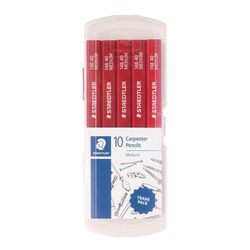 Staedtler 148 Carpenter Pencil Medium 2H Pack Of 10