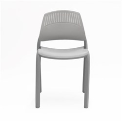 Rapidline Flexi Stacking Chair Polypropylene Grey Back Grey Seat