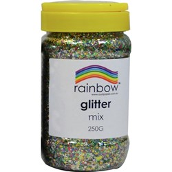 Rainbow Glitter Jar Multi Colour 250G