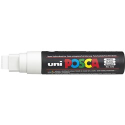 Uni Posca PC-17K Paint Marker Extra Broad 15mm Chisel Tip White