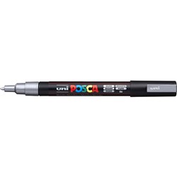 Uni Posca PC-3M Paint Marker Fine 1.3mm Bullet Tip Silver