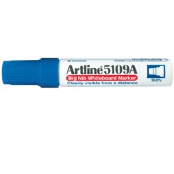 Artline 5109A Big Nib Whiteboard Marker Chisel 10mm Blue