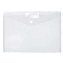 Marbig Doculope Wallet A4 With Button Closure Clear