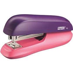 Rapid F6 Stapler Half Strip Purple And Apricot