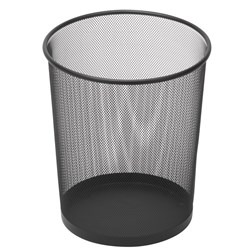 Esselte Round Mesh Bin 10 Litres Black