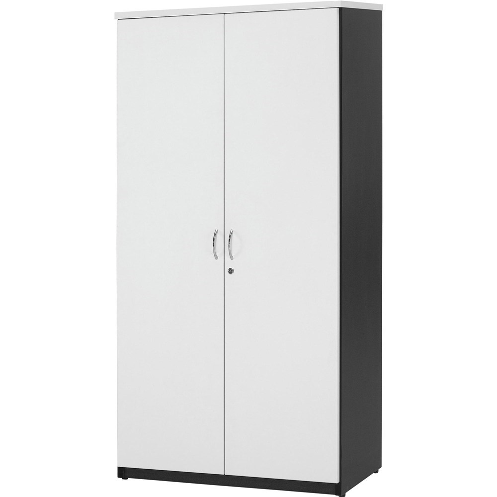 Furniture - Logan Storage Cupboard Hinged Doors 1800Hx900Wx450mmD White ...